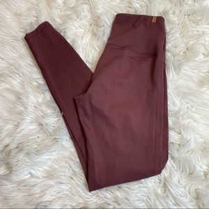 QOR Rust Maroon Leggings size small